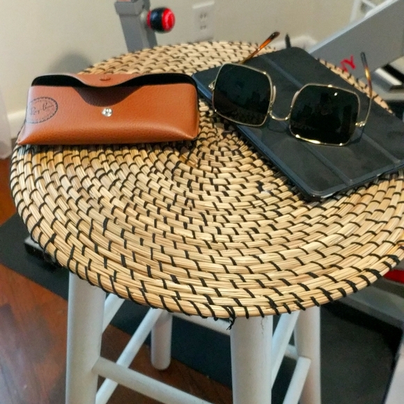 Ray-Ban Square 1971 Classic Made in Italy Gold/Green - Picture 1 of 8